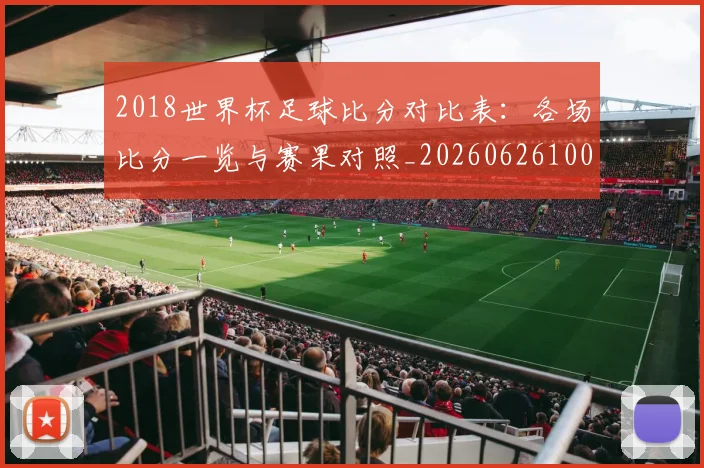 2018世界杯足球比分对比表：各场比分一览与赛果对照_20260626100830